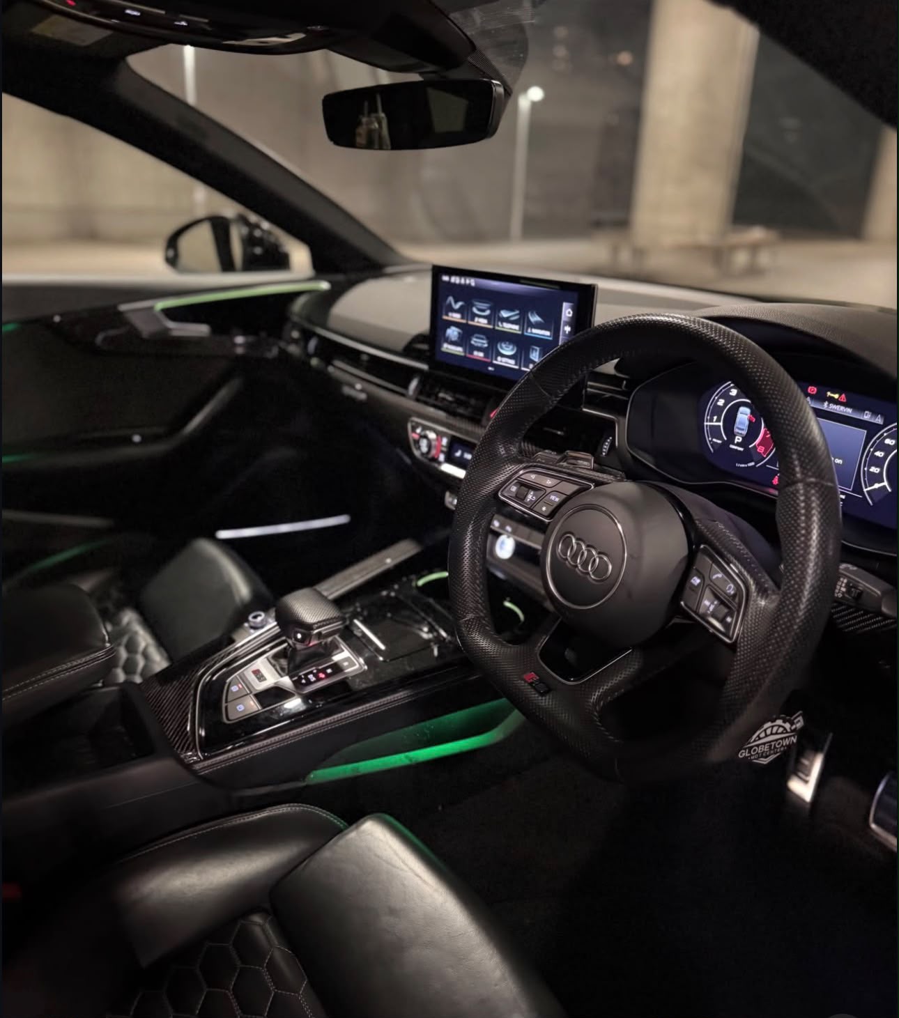 Audi RS5 Sportback — Sonoma Green available to hire in London