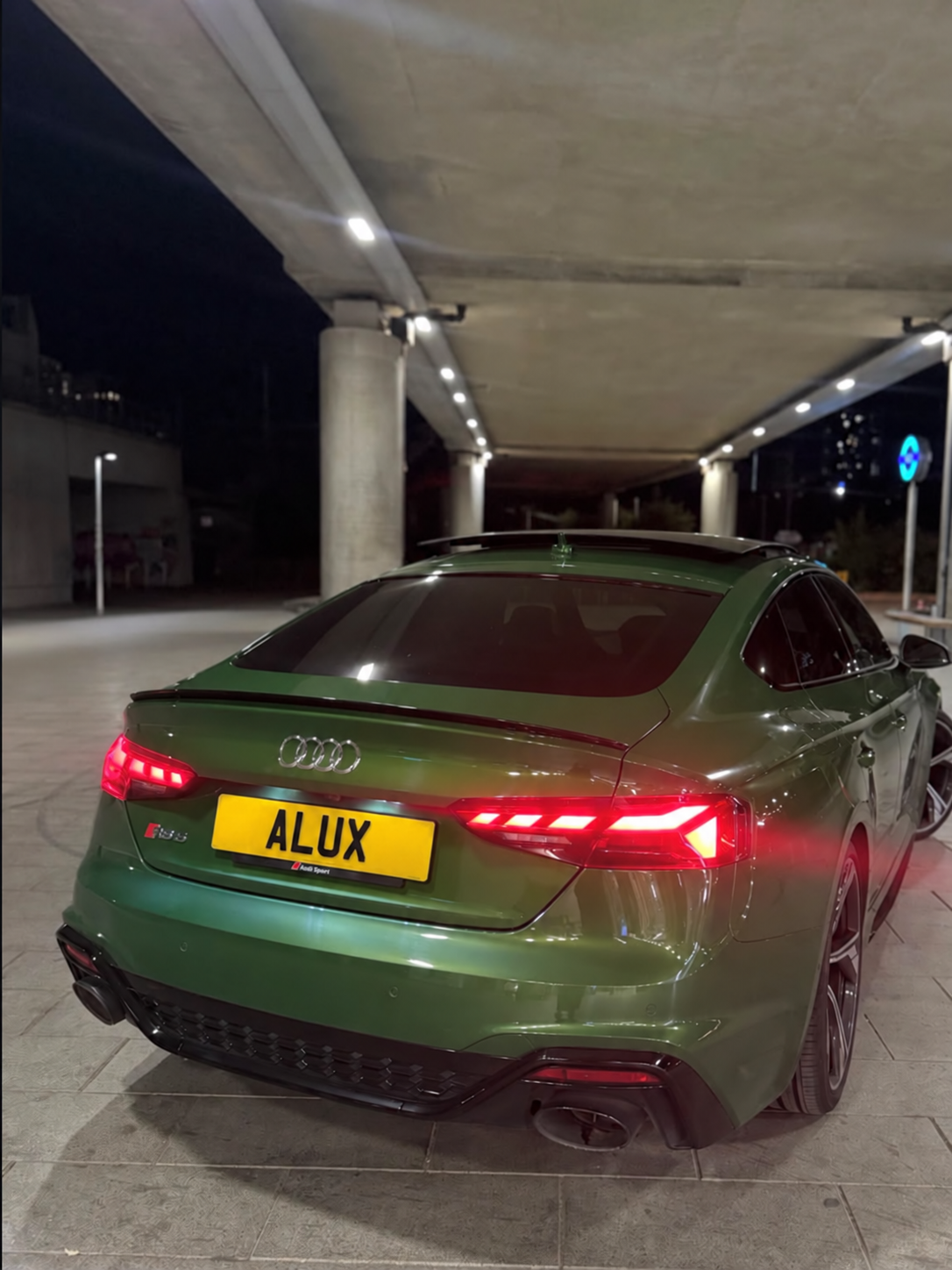 Audi RS5 Sportback — Sonoma Green available to hire in London