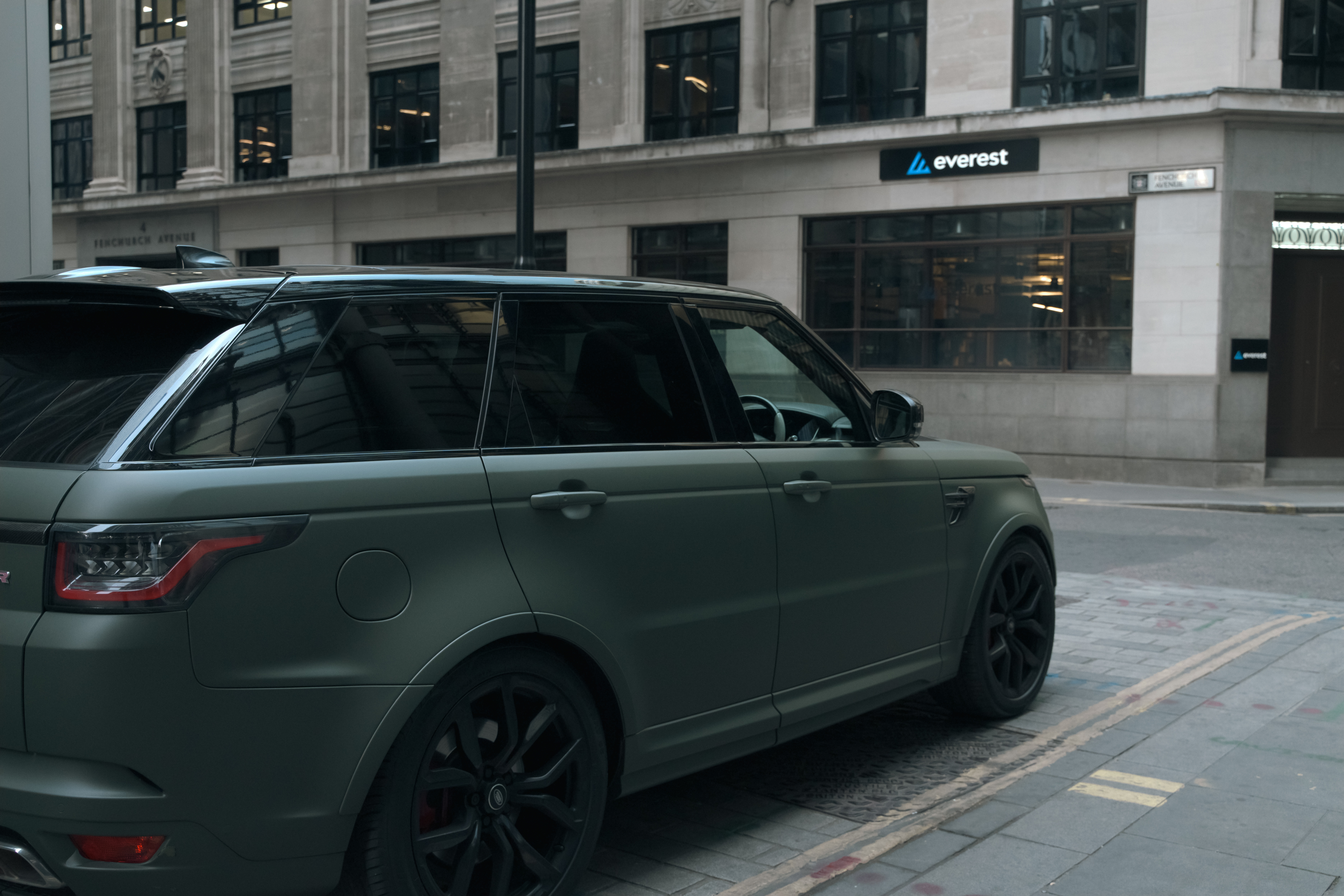 Range Rover Sport SVR — Matte Green available to hire in London