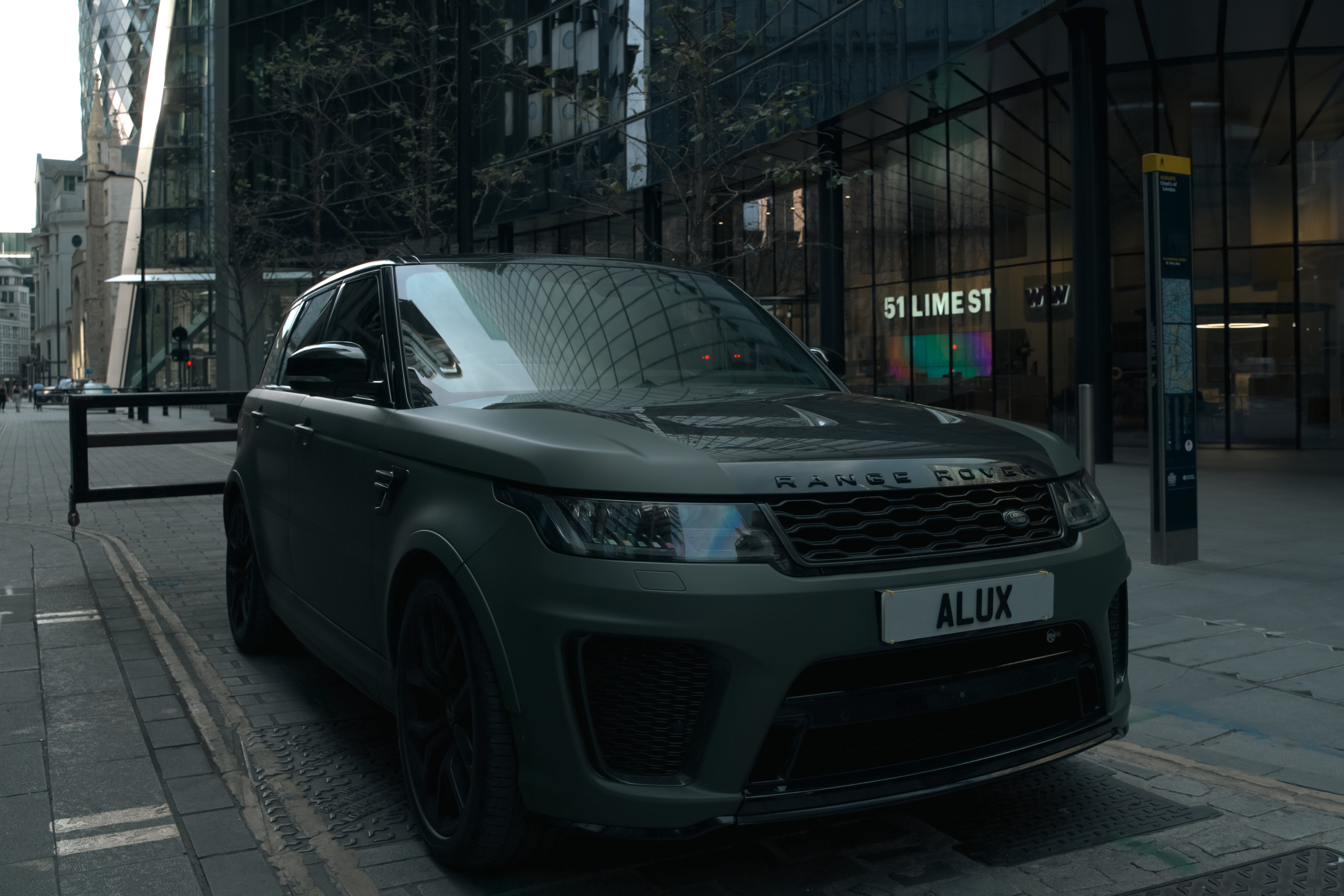 Range Rover Sport SVR — Matte Green available to hire in London