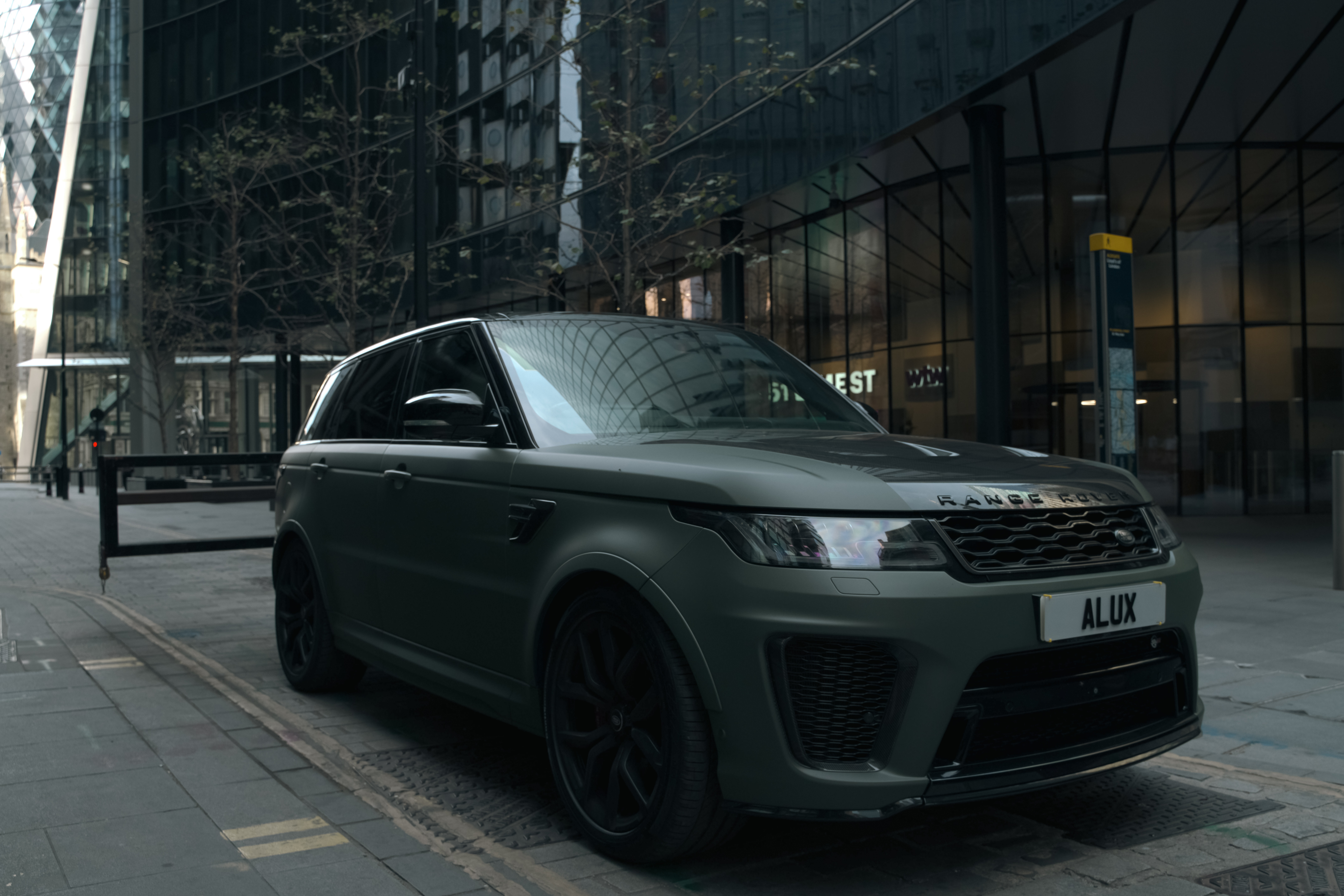 Range Rover Sport SVR — Matte Green available to hire in London
